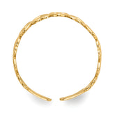 10k Open Hearts Toe Ring